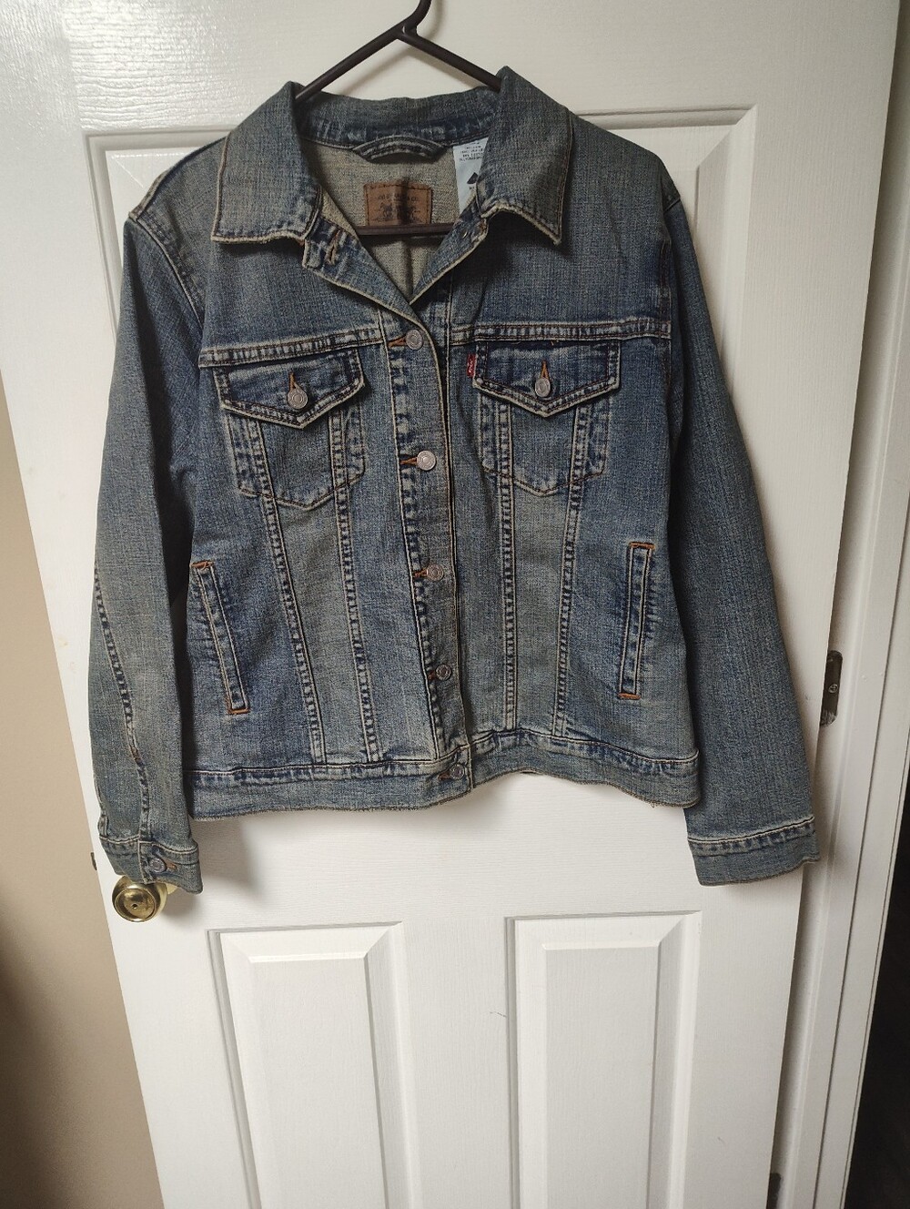 Classic Women's Denim Jacket - Blue 1X Or XL